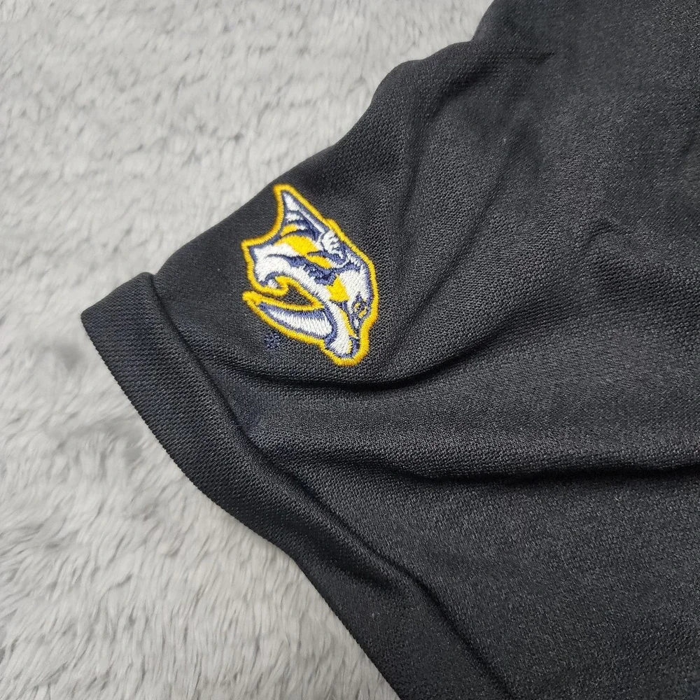 Nashville Predators Polo Shirt Mens‎ 2XL Black NHL Hockey Nike 19 Crimes Wine